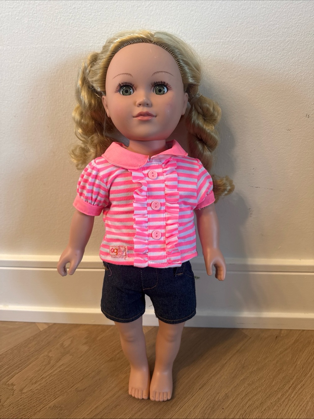 My Life 18” Doll, blonde hair and green eyes with outfit